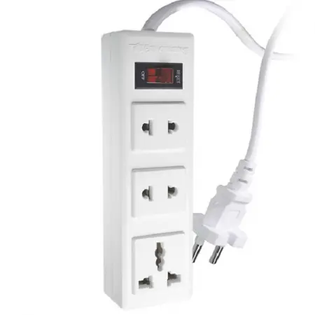 Ổ Cắm ĐQ 002A-02-2M (3 Lỗ Dây 2 Mét)