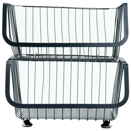 Rổ Kim Loại Có Bánh Xe 2 Tầng ECORS02A