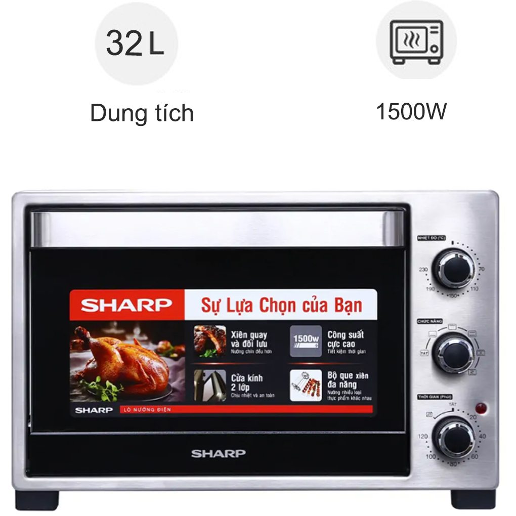 Lò nướng Sharp EO-A323RCSV-ST 32 lít
