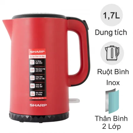 Bình đun siêu tốc 1.7 lít EKJ-17EVPS-RD