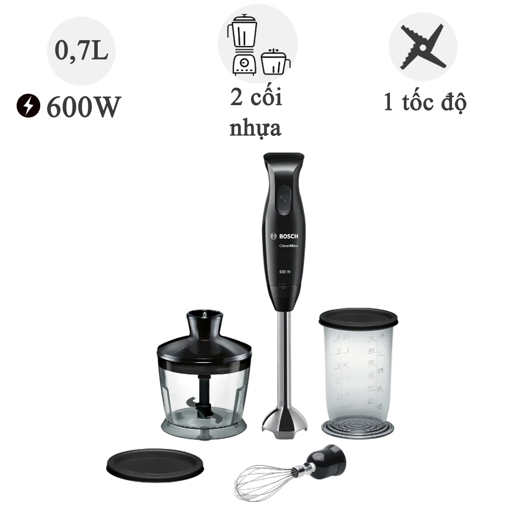 Máy xay cầm tay Bosch MSM2650B 600W