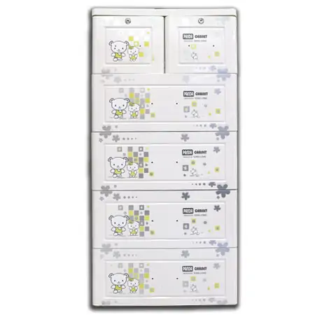 TỦ 5 NGĂN PANDA GẤU BEAN- SONG LONG