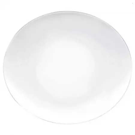 PROMETEO Đĩa Thủy Tinh Màu Trắng 22 X 19