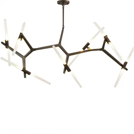 Đèn Treo Trần Thủy Tinh ECODL10 Đen