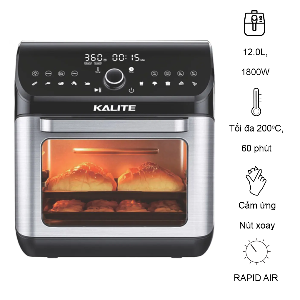 Nồi chiên không dầu Kalite KL-1200  (Sản phẩm trưng bày)