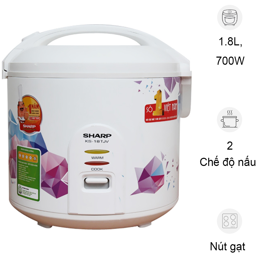 Nồi Cơm Điện Sharp KS-18TJV 1.8 Lít
