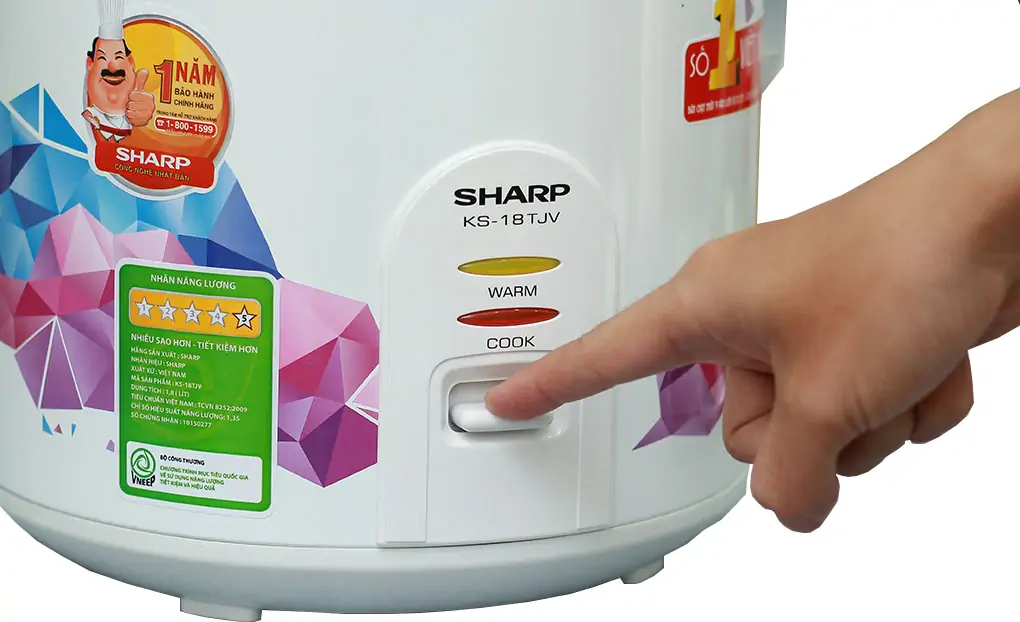 Nồi Cơm Điện Sharp KS-18TJV 1.8 Lít 2