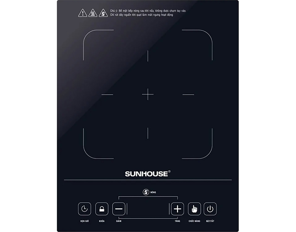 Bếp Hồng Ngoại Cảm Ứng SUNHOUSE SHD6015 (Tặng Kèm Vỉ Nướng)