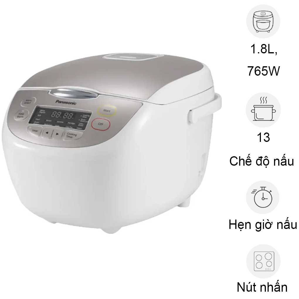 Nồi Cơm Điện Tử Panasonic SR-CX188SRAM