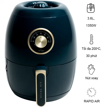 Nồi Chiên Không Dầu QZG-A14D1 - Hàng Quốc Tế - Bản Tiếng Anh