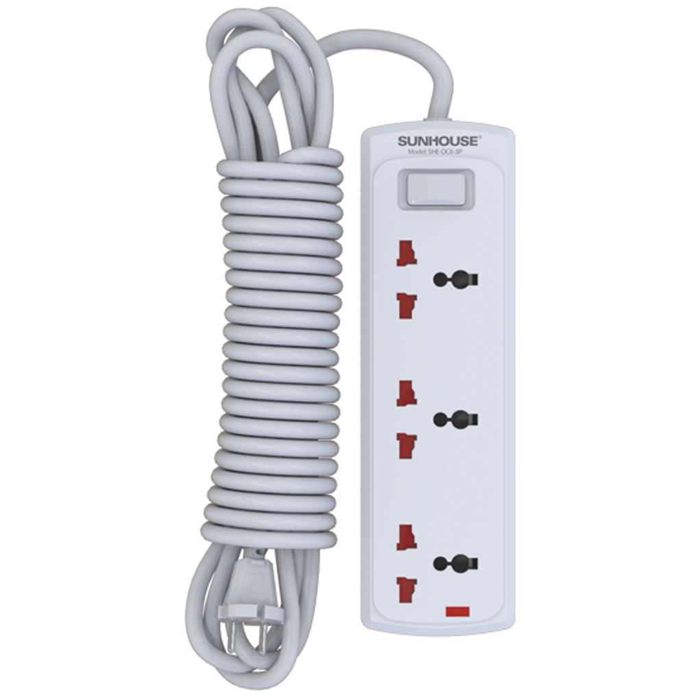 Ổ Cắm Điện SUNHOUSE SHE-OC6-3P