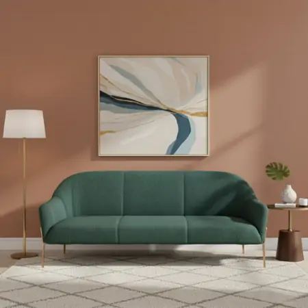 Sofa 3 chỗ Vera SF20511A-3 198cm xanh