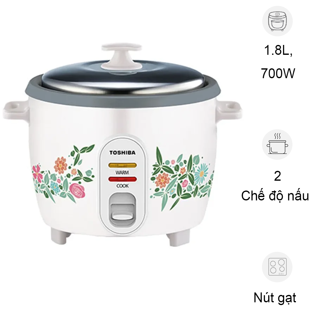 Nồi Cơm Điện Toshiba RC-18MH1PV(F) 1.8 Lít