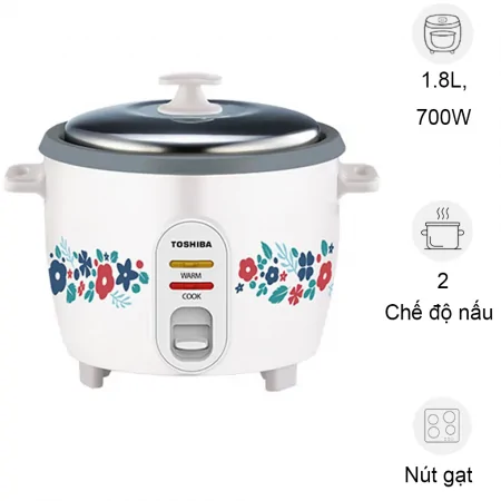Nồi Cơm Điện Toshiba RC-18MH2PV(F) 1.8 Lít