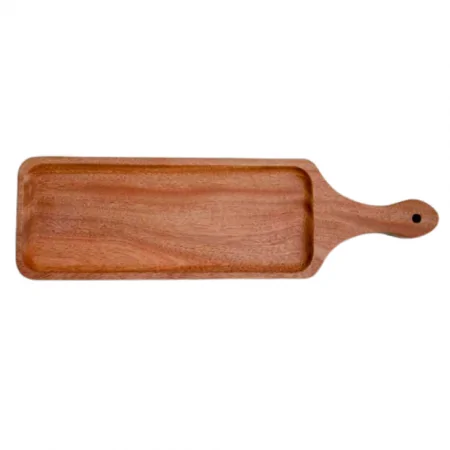 Khay CN Tay Cầm Gỗ Xà Cừ 12 x 38Cm