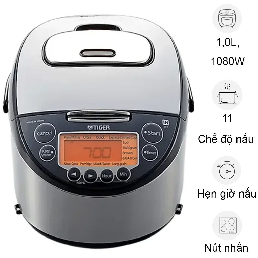 Nồi Cơm Điện Cao Tần Tiger JKT-D10V-SK 1 Lít - Nhật Bản