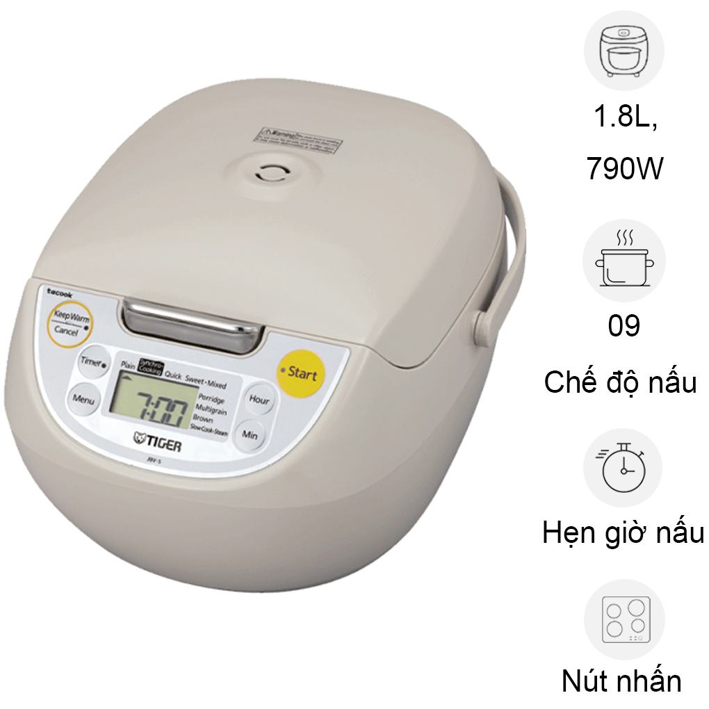 Nồi Cơm Điện Tử Tiger JBV-S18W - Nhật Bản