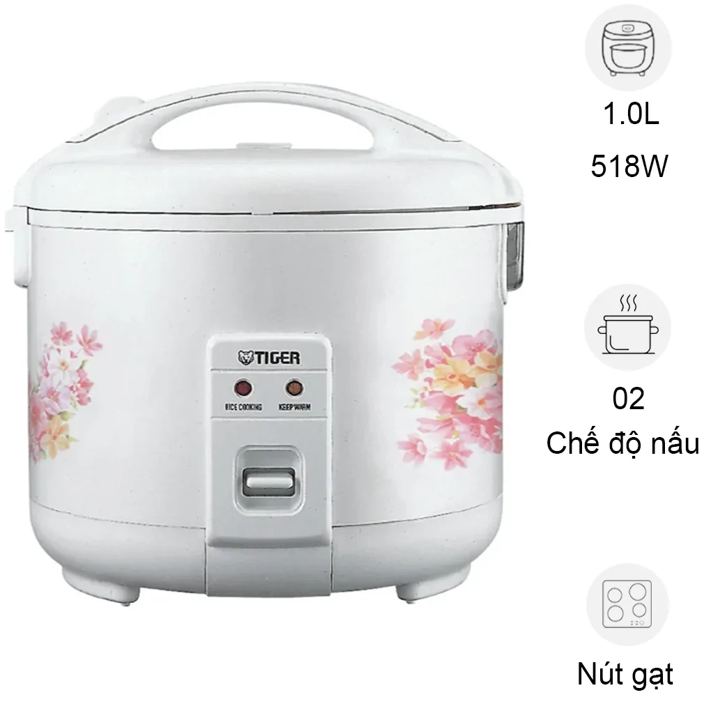 Nồi Cơm Điện Tiger JNP-1000 1 Lít Màu Trắng - Nhật Bản