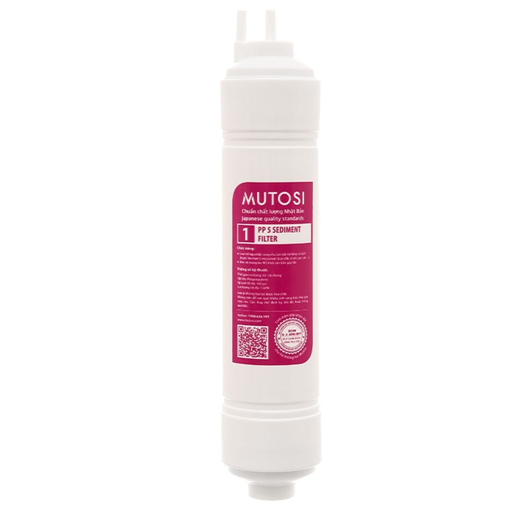 Lõi Lọc Mutosi Số 1 PP5 Micron 10" Đấu Nhanh