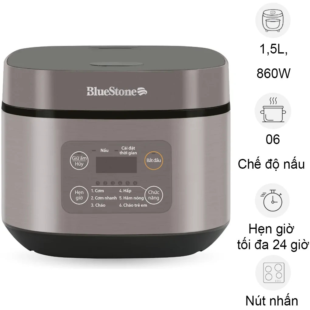 Nồi Cơm Điện Tử BlueStone RCB-5946 1.5 Lít