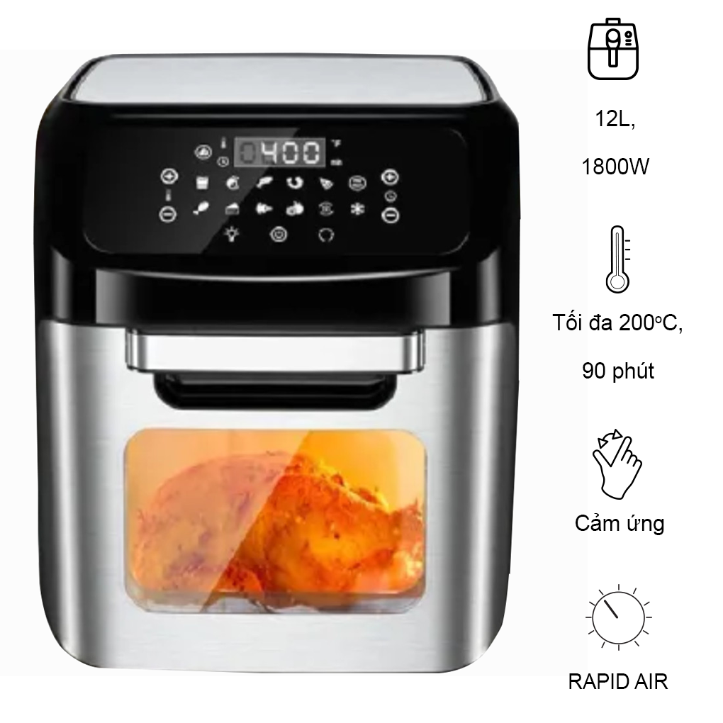 Nồi Chiên Không Dầu Mishio MK-281  (Sản phẩm trưng bày)