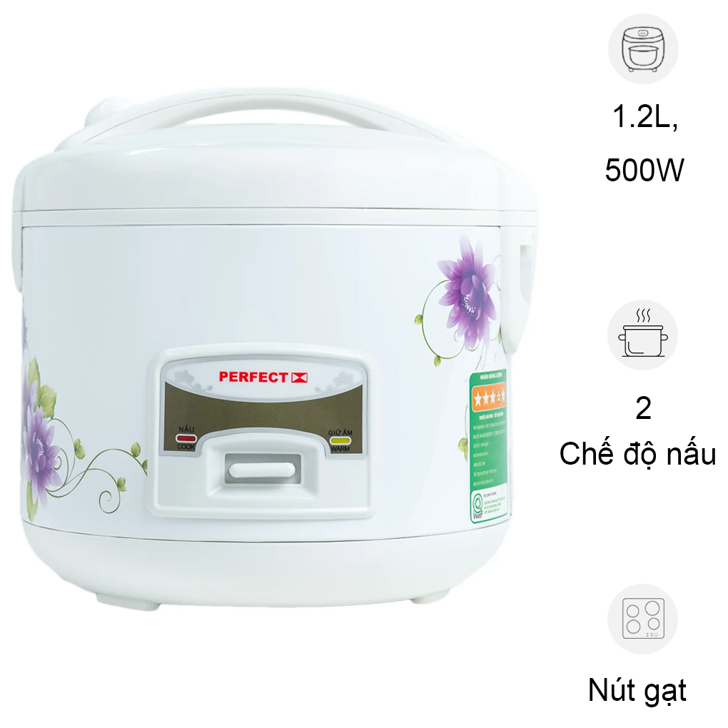 Nồi Cơm Điện Perfect PF-C101 1.2 Lít