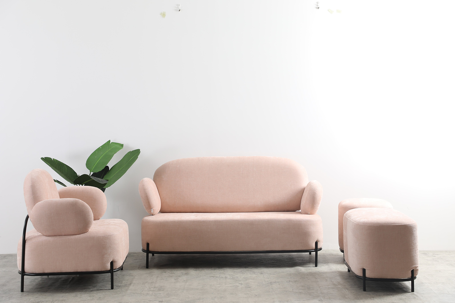 Sofa 2 Chỗ Pinky D-008B Hồng