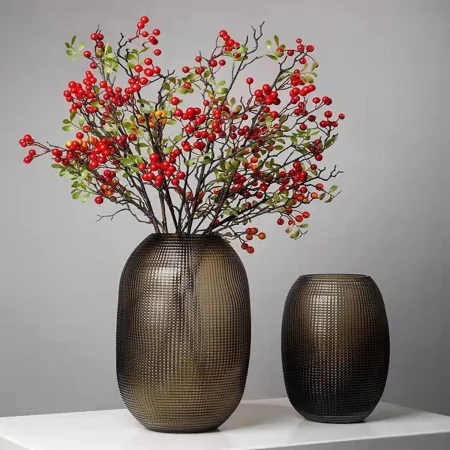 Bình Hoa Thủy Tinh ECOFJ11 Nâu Loại Nhỏ