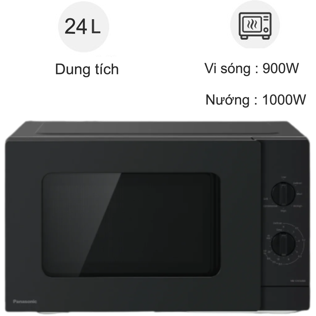 Lò Vi Sóng Có Nướng Panasonic NN-GM34NBYUE 24 Lít