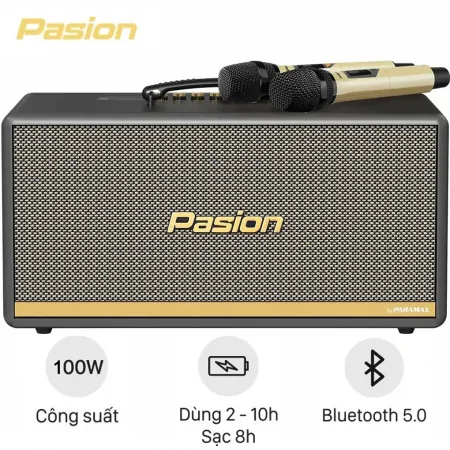 Loa Di Động X&aacute;ch Tay PASION 2c (M&agrave;u X&aacute;m)