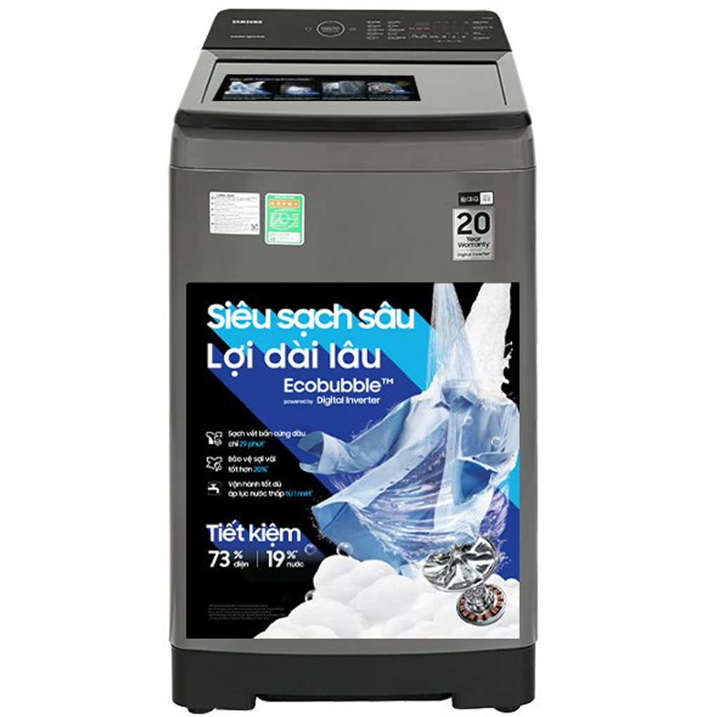Máy giặt cửa trên Samsung cửa trên giặt 9.5kg WA95CG4545BDSV