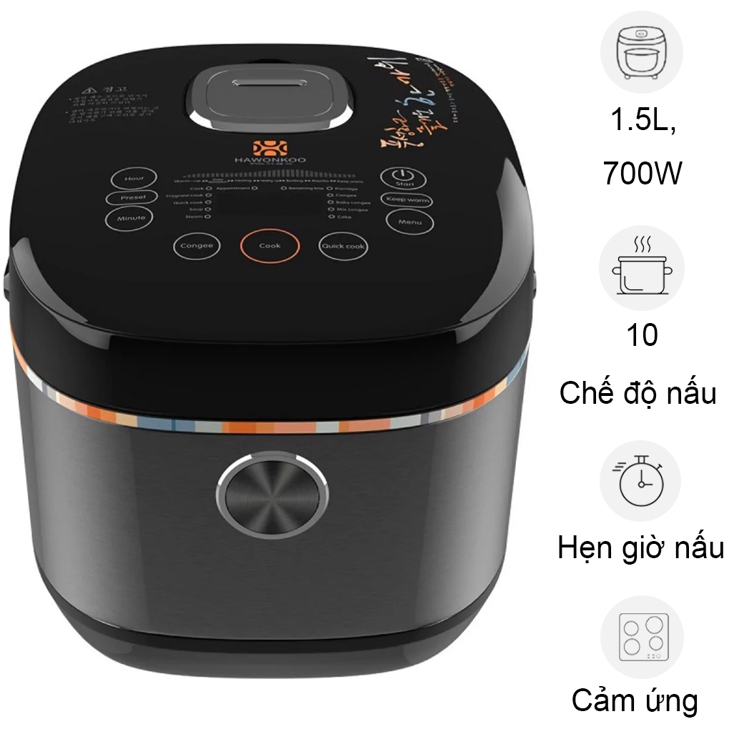Nồi Cơm Điện Hawonkoo RCH-150-BA  (Sản phẩm trưng bày)