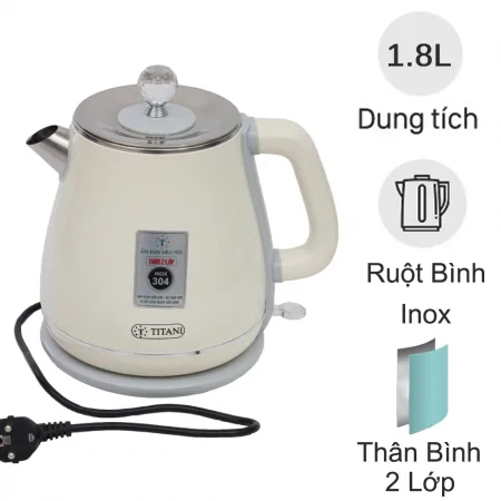 Bình Đun 2 Lớp Cao Cấp TK-1830