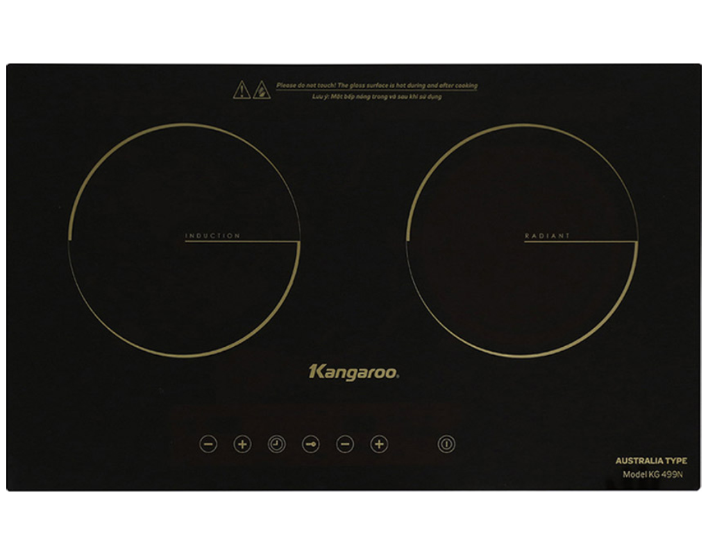 Bếp Hồng Ngoại - Điện Từ Đôi Kangaroo KG499N  (Sản phẩm trưng bày)