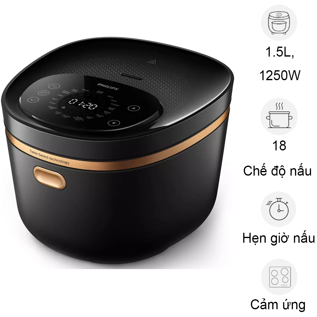 Nồi Cơm Điện Cao Tần Philips HD4539/62 1.5 Lít  (Sản phẩm trưng bày)