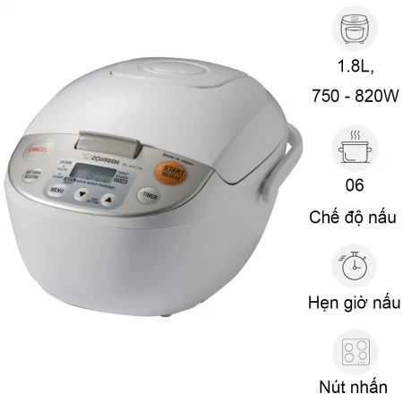 Nồi Cơm Điện Tử NL-AAQ18-CA - 1.8 Lít - Xuất Xứ Nhật Bản