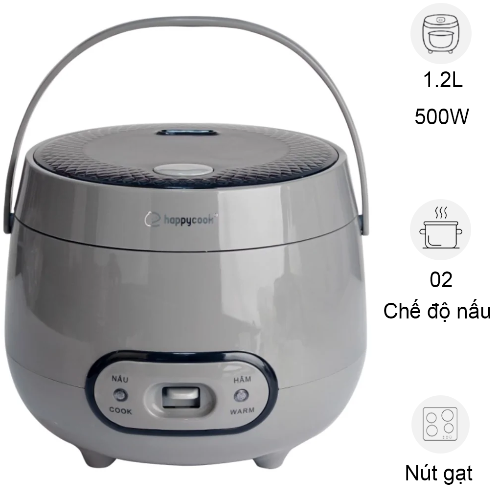 Nồi Cơm Nắp Gài Happy Cook HCJ-120G 1.2 Lít