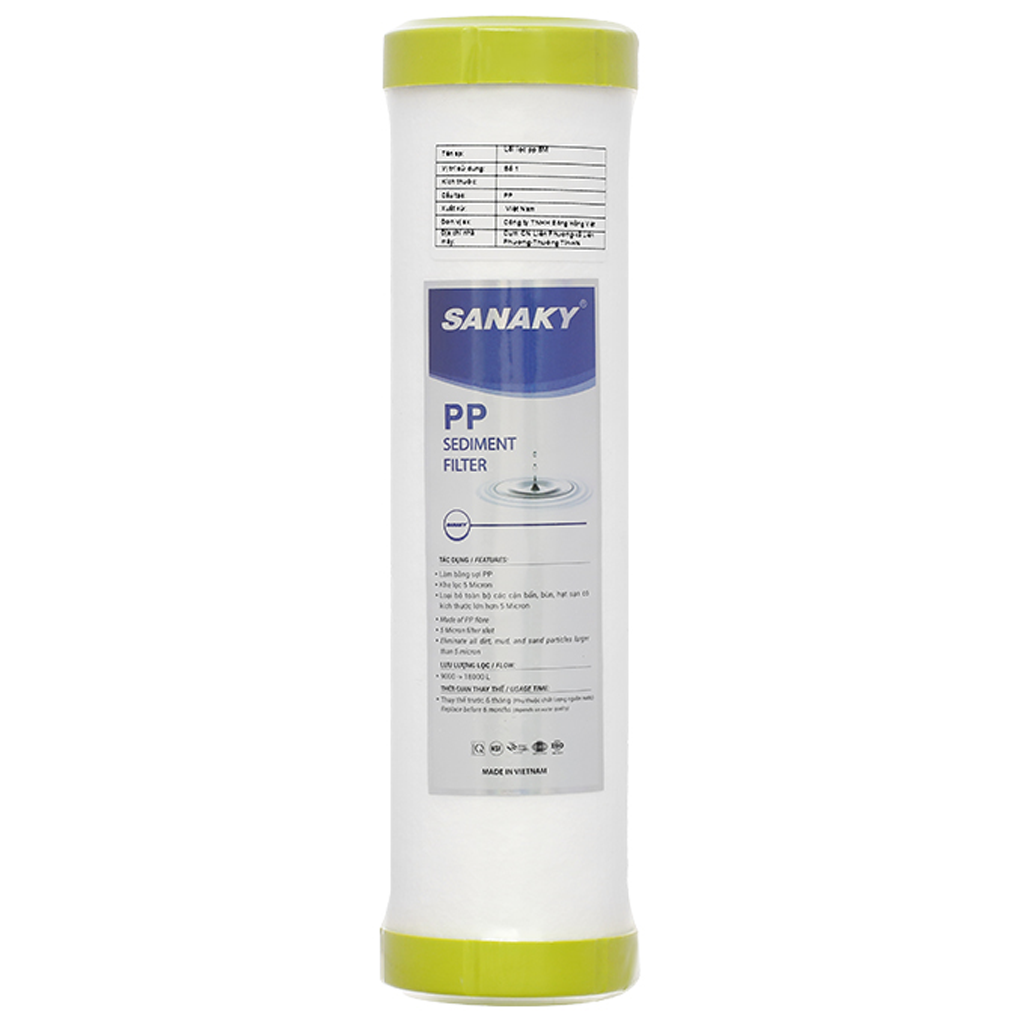 Lõi Lọc Nước RO Sanaky Số 1 PP 5 Micron