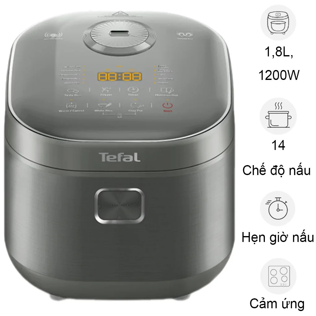 Nồi Cơm Điện Tử Cao Tần Tefal RK818A68 1.8 Lít