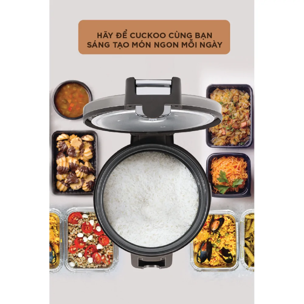 Nồi Cơm Điện Cuckoo CR-3555 Màu Đen 6.3 Lít 10