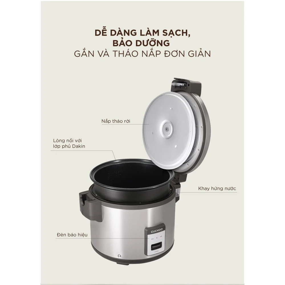 Nồi Cơm Điện Cuckoo CR-3555 Màu Đen 6.3 Lít 6