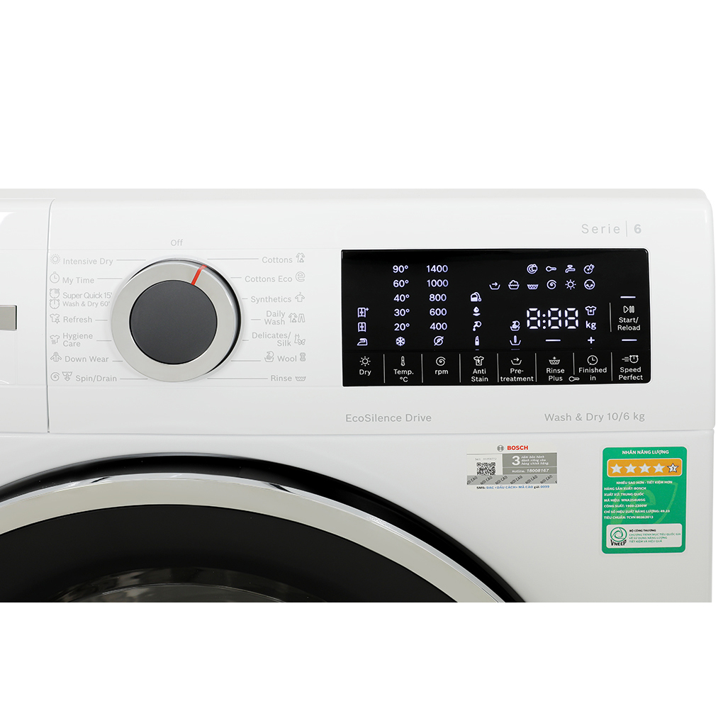 Máy giặt sấy Bosch WNA254U0SG - hình ảnh thực tế
