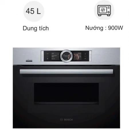 Lò Nướng Kết Hợp Vi Sóng HMH.CMG656BS6B - Series 8 - Đức