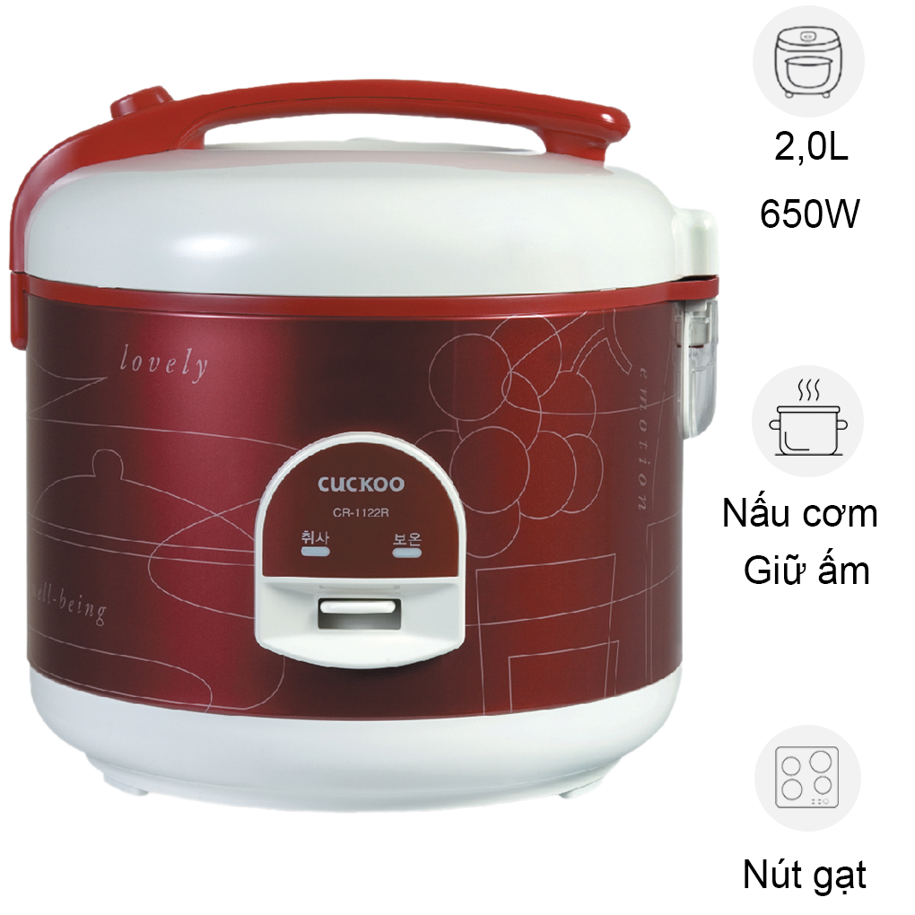 Nồi Cơm Điện Cuckoo CR-1122 2.0 Lít - Hàn Quốc