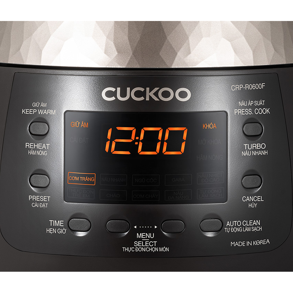Nồi Cơm Điện Tử Áp Suất Cuckoo CRP-R0600F 1.08 Lít - Hàn Quốc 2