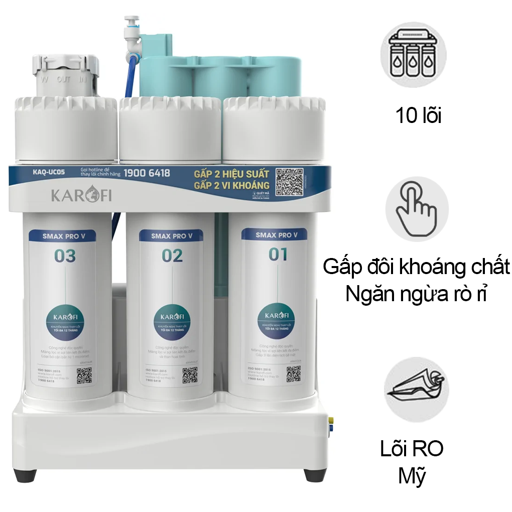 Máy Lọc Nước Karofi KAQ-UC05 10 Lõi Máy Lọc Nước Karofi KAQ-UC05 10 Lõi