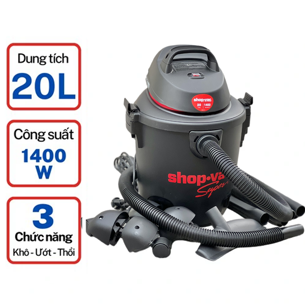 Máy hút bụi ShopVac 59712206 - hình ảnh thực tế Máy hút bụi ShopVac 59712206 - hình ảnh thực tế