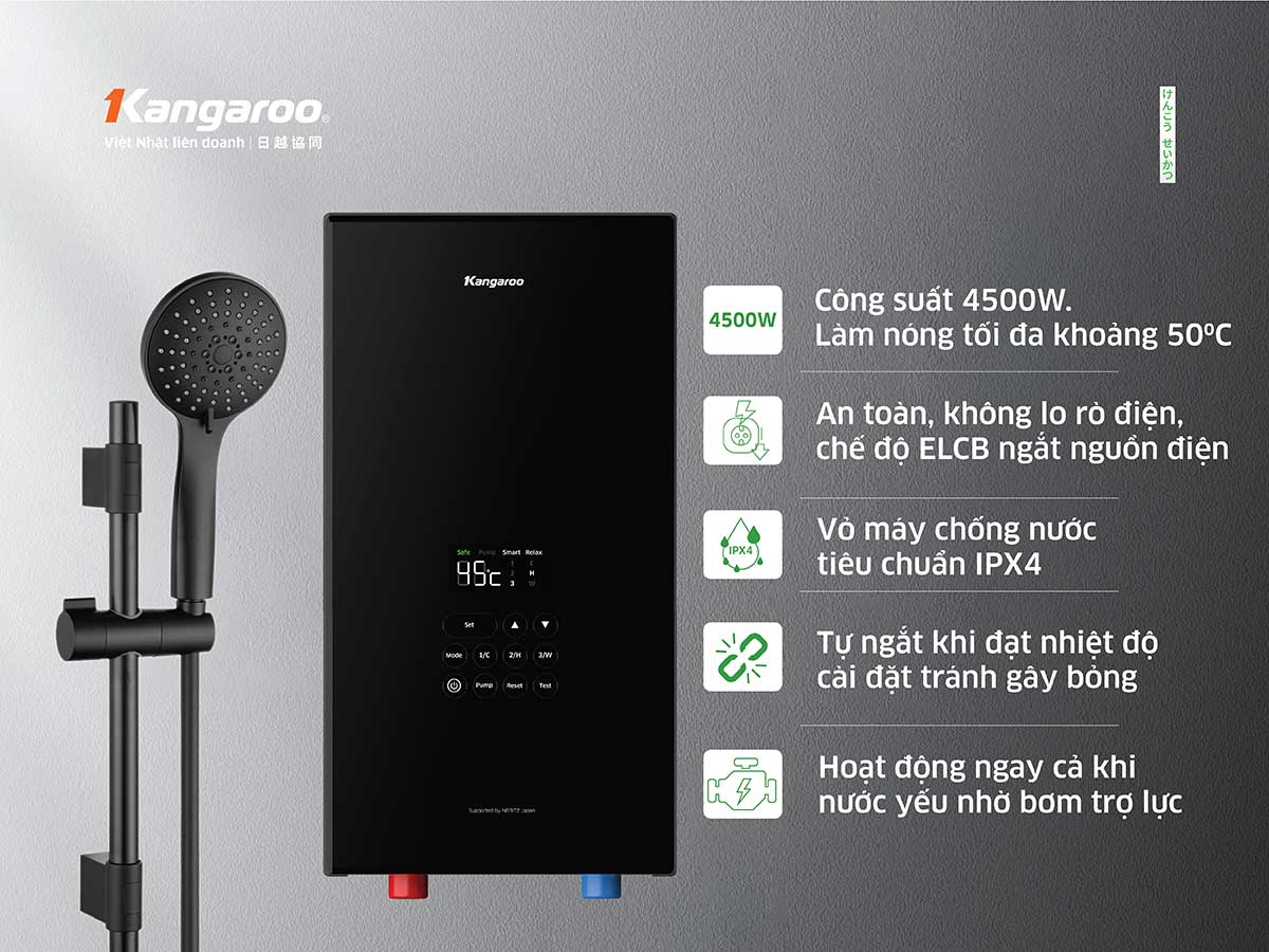 Máy Nước Nóng Trực Tiếp Kangaroo KGWD45P1 10