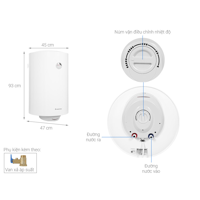 Máy Nước Nóng Gián Tiếp Ariston PRO R 100 V 2.5 FE 100 Lít 5