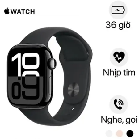 Apple Watch Series 10 46mm (GPS) Viền Nhôm Dây Cao Su M/L